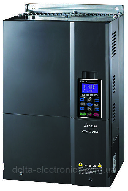 Перетворювач частоти Delta Electronics, 90 кВт, 400В,3ф.,векторний, c ПЛК, VFD900CP43A-21