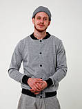 Бомбер весняний унісекс чоловічий хайповый сірий Київ, фото 6