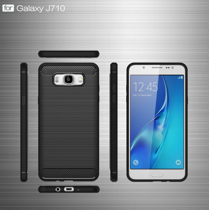 TPU чохол накладка Urban для Samsung Galaxy J710F J7 2016 чорний, фото 3