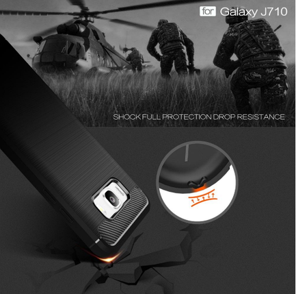TPU чохол накладка Urban для Samsung Galaxy J710F J7 2016 чорний, фото 4