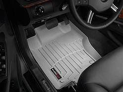 Килими гумові WeatherTech MB ML 2006-2012 передні сірі ( для бічної панелі пасажира 13 см )