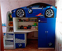 Дитяче ліжко-кімната Bed-Room No1 BMW графіт, спальне місце 1700х800 мм, фото 9