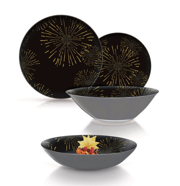 Simply Nightfall Gold Сервіз столовий 19 пр. Luminarc Q1065, фото 1