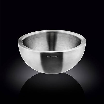 Миска з подвійними стінками Wilmax. St.Steel d 24/2000 ml WL-553004, фото 3