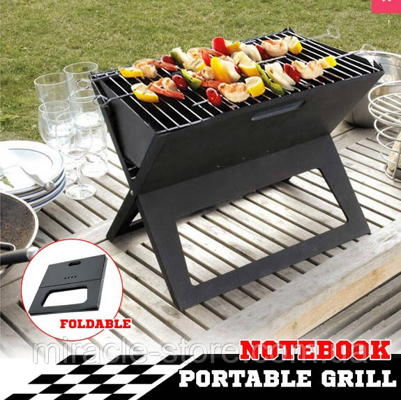 Портативный складной мангал гриль барбекю Portable Foldable BBQ - фото 2 - id-p1177538819