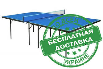 Тенісний стіл для приміщень Hobby Premium M18 синього кольору