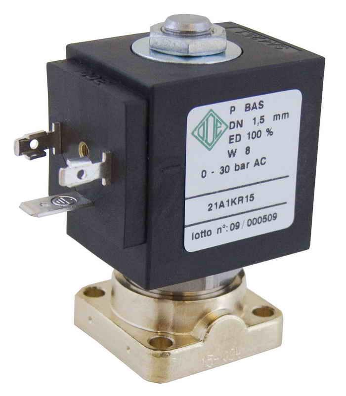 Електромагнітний клапан 21A1KV25, 2/2 хід. нормально закритий для повітряного компресора