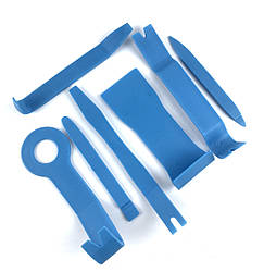 Інструменти для зняття обшивки (облицювання) авто 7 шт. (З-7) (З-7) Блакитний