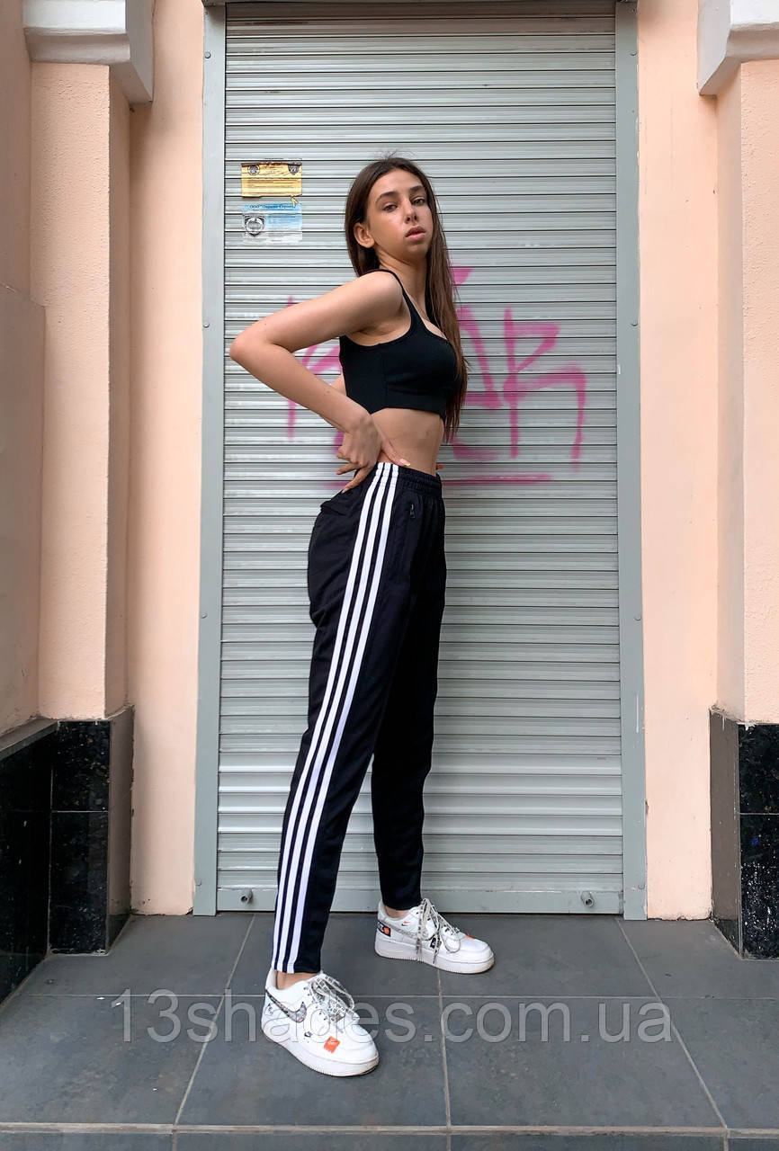 Спортивні штани Adidas адідас жіночі чорний Київ, фото 1