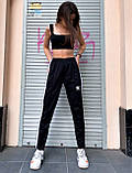 Спортивні штани Adidas адідас жіночі чорний Київ, фото 6