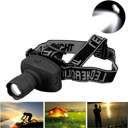 Ліхтарик на голову Headlamp TK17 +Батарейки, фото 1