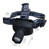Ліхтарик на голову Headlamp TK17 +Батарейки, фото 5
