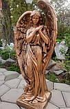 Скульптури ангелів з бетону. Скульптура Ангел №211 бетон 80 см бронза, фото 2