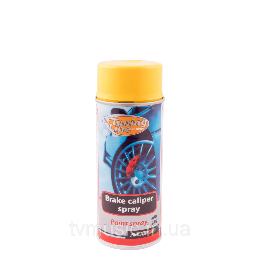 Фарба для супортів і гальмівних барабанів автомобіля Motip Brake Caliper Spray Жовта 04097 400 мл