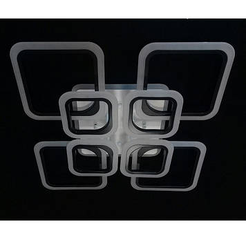 Люстра стельова світлодіодна A 8060/4+4 BK LED 3color dimmer