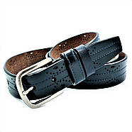 Жіночий шкіряний ремінь Weatro Темно-синій nwzh-35k-93, фото 2