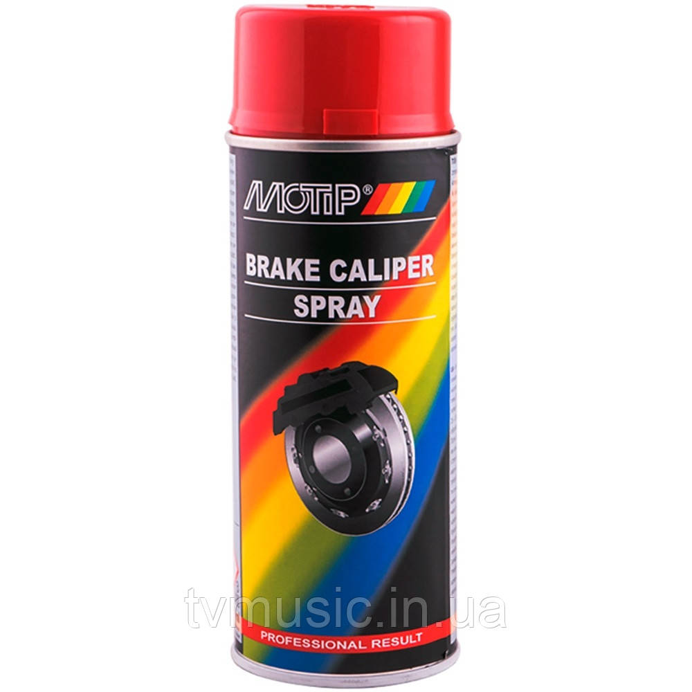 Фарба для супортів і гальмівних барабанів автомобіля Motip Brake Caliper Spray Червона 04098 400 мл