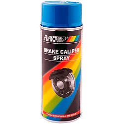 Фарба для супортів і гальмівних барабанів автомобіля Motip Brake Caliper Spray Синя 04099 400 мл