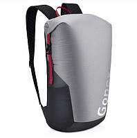 Легкий туристический рюкзак Gonex 35L для трекинга. Складной рюкзак-гермомешок. Серый.