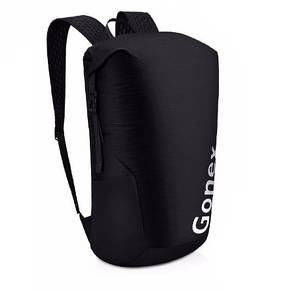 Легкий туристичний рюкзак Gonex 35L для трекінгу. Складаний рюкзак-гермомешок. Чорний.