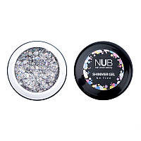 Гель для дизайну NUB Shimer Gel, 5g №04 Срібло