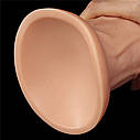 Фалоімітатор значного розміру 9.5'' Realistic Curved Dildo, фото 2