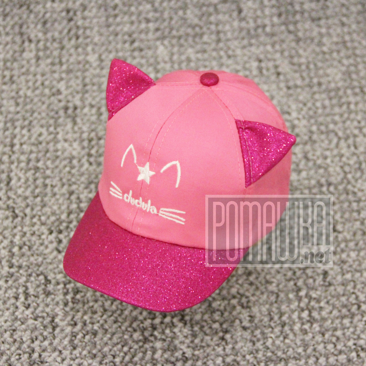 48 1-1,5 роки літня кепка з вушками для дівчинки дівчинці тонка на літо 6082 МЛН