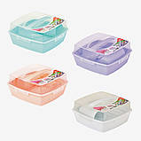 Посуд для пікніка на 6 персон 32 предмети рожевий SP-180 "Irak Plastik" (Туреччина)., фото 7