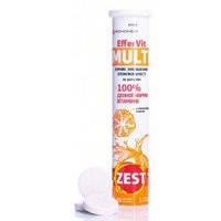 ЗЕСТ ЭфферВіт Мультівітамін ZEST EfferVit Multi таблетки водорастворимые 20 шт