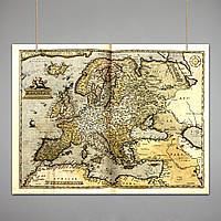 Постер: Карта Европы (Старинная карта, 1523 год)