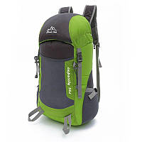Легкий туристический рюкзак для трекинга. Складной рюкзак 35 литра. Зеленый.