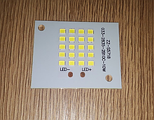 Світлодіод 10 ватт під драйвер 30-36V Led 20шт. SMD LED 10w 32V 47х38мм.