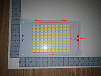 Светодиод 100 ватт под два драйвера 100w 30-36V Led 100шт. SMD5730 LED 100w 30-36V 114х70мм.