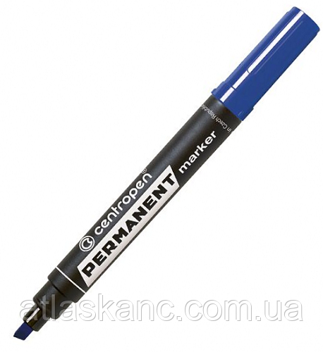 Маркер перманентний Centropen 8576 клинуватий синій