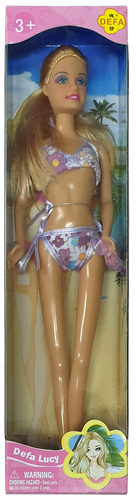 Лялька Defa 28 см у купальнику 8216, фото 1