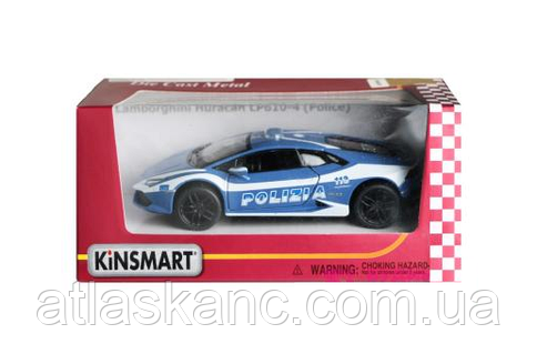 Машинка Kinsmart Lamborghini Huracan LP610-4 Police KT5382WР