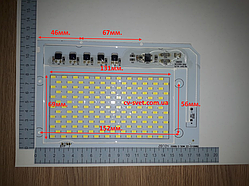 Smart IC 220v 50w Світлодіод 50 ват 220В SMD 5730 179мм*116мм