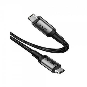 USB кабель Baseus Cafule Dual Type C 1m Black