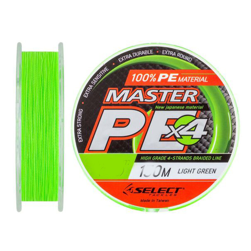 Шнур Select Master PE 0,10 мм 13кг 100m (салат.)