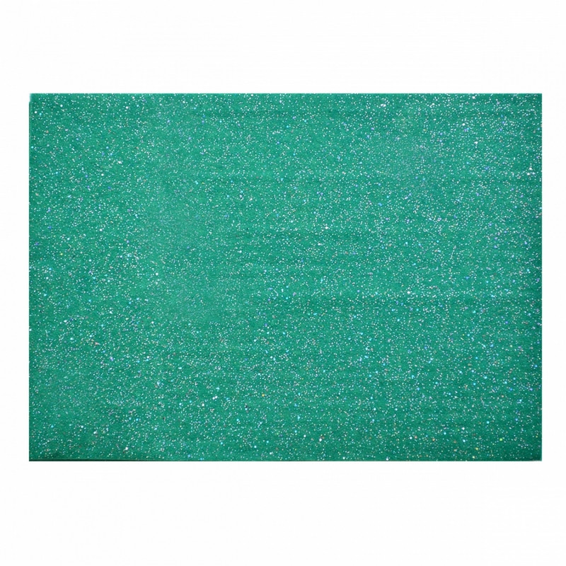 Набір Фетр Santi м'який з глит., зелений, 21х30см (10л)