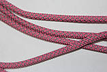 Шнур круглий з наповнювачем 6мм рожевий+сірий моток 100м, фото 2