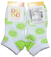 Шкарпетки дитячі літні білі з салатовим, розмір 18-20, Дюна