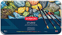 Карандаши цветные Derwent Studio 72цв в метал.пенале (5010255713520)