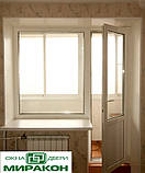 Балконний блок, висота вікна: 1400, висота дверей: 2150, ширина загальна: 2070, фото 4