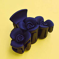 Краб для волосся 6 шт. каучук, кольорові, розмір 6,5х4 см