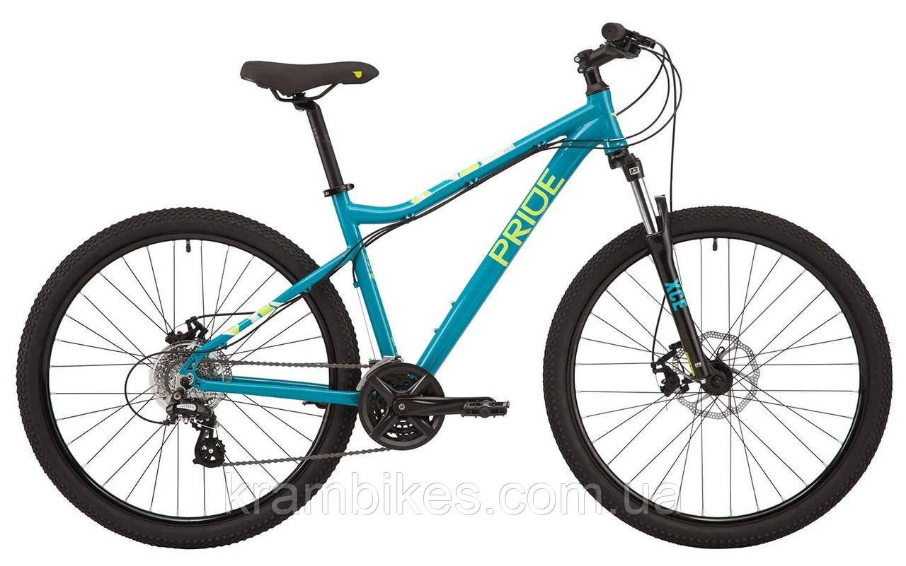 Велосипед гірський жіночий Pride Stella 7.2 (2021) 27.5" M Shimano Altus бірюзовий, фото 1