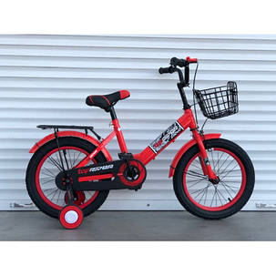 Велосипед дитячий TopRider-09 16" двоколісний, червоний, фото 2