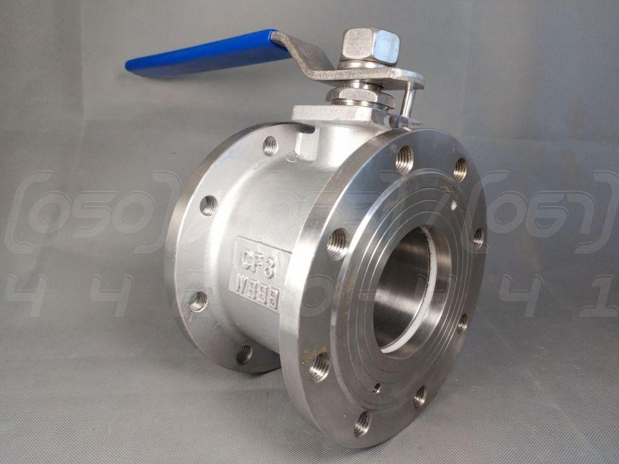 Купити Кран нержавіючий Ду 100 (4") фланцевий моноблочний кульовий Ру16 ...