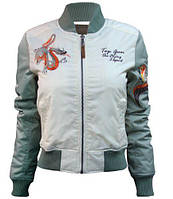 Женский бомбер Miss Top Gun The Flying Legend Jacket TGJ1678 (Cream) TGJ1678 Женский бомбер Miss Top Gun The Flying Legend Jacket TGJ1678 (Cream)