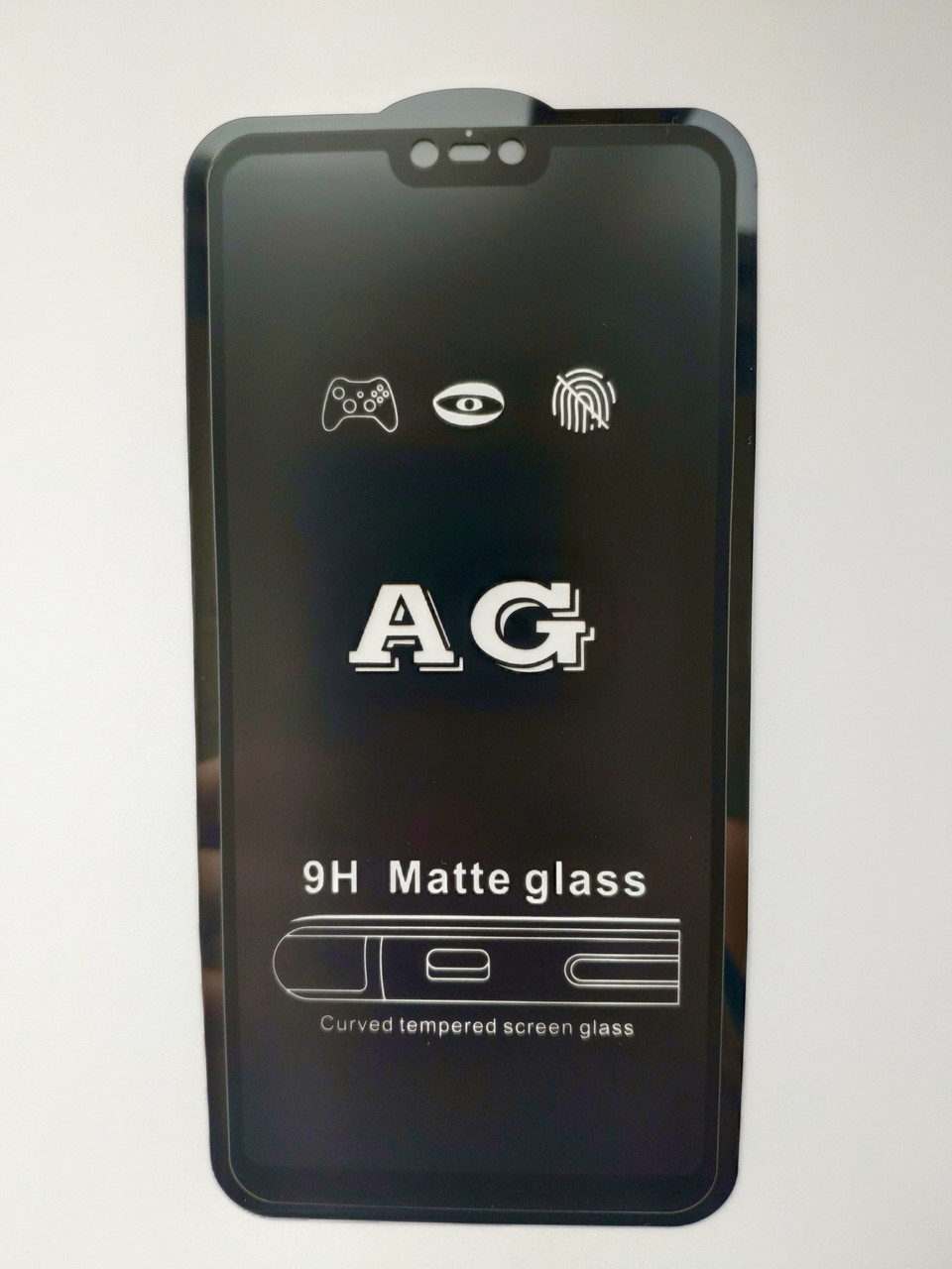 Захисне скло AG Matte Full Glue для Xiaomi Mi 8 Lite Матове Чорне